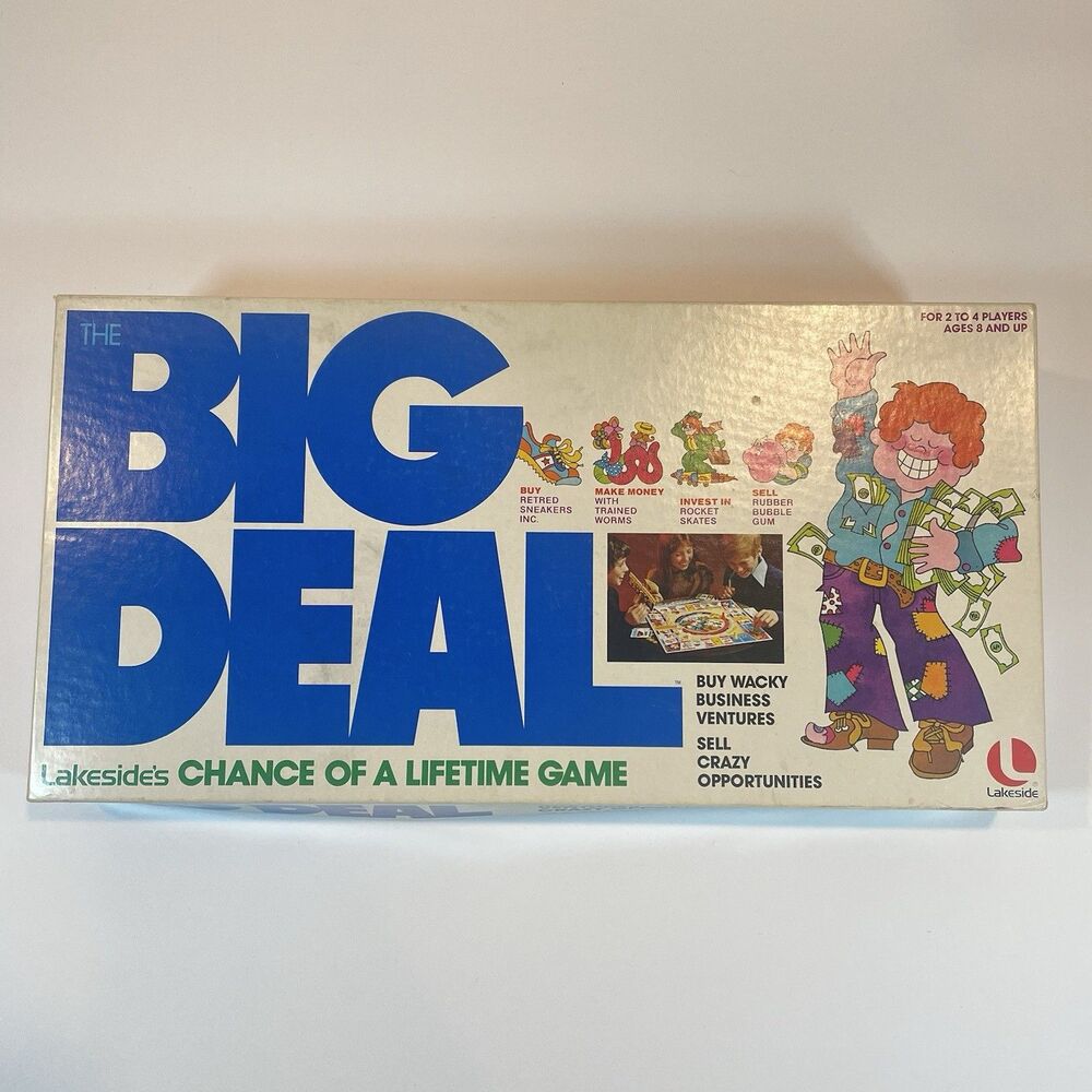 1977 Lakeside Games Big Deal Chance of a Lifetime Board Game Excellent Condition